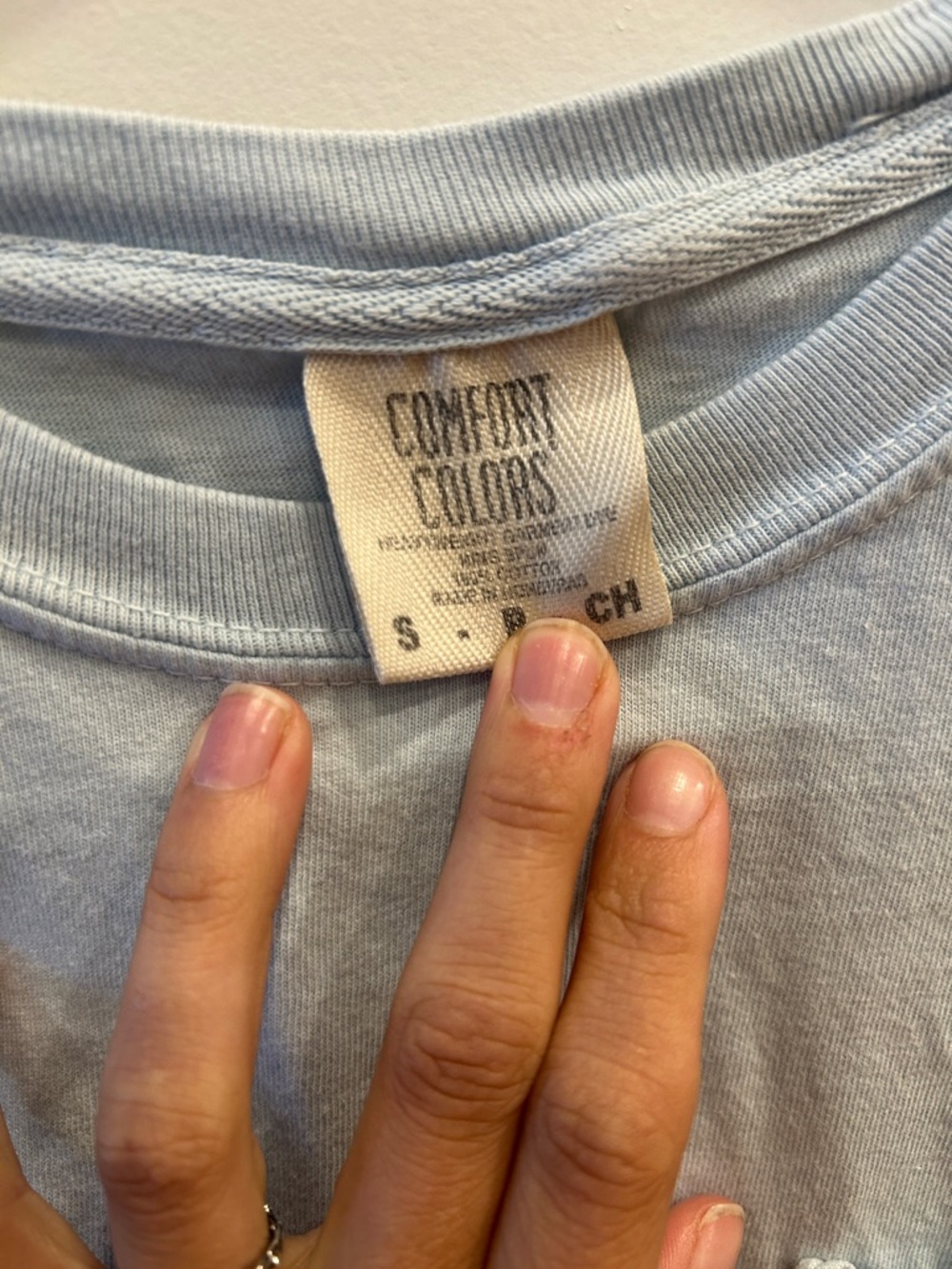 Light Blue Pocket Tee The Salty Dog Short Sleeve Shirt - Picture 3 of 4
